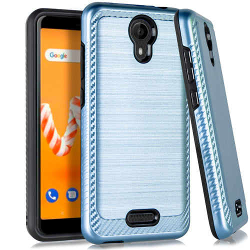 For AT&T Prepaid Radiant Core U304AA Lining Hybrid Case Phone Cover