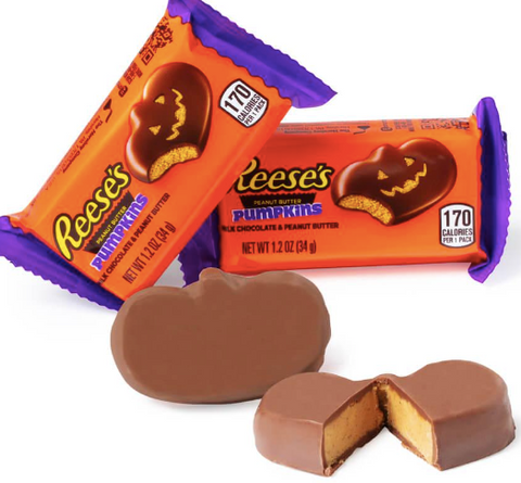 pumpkin shaped reese's