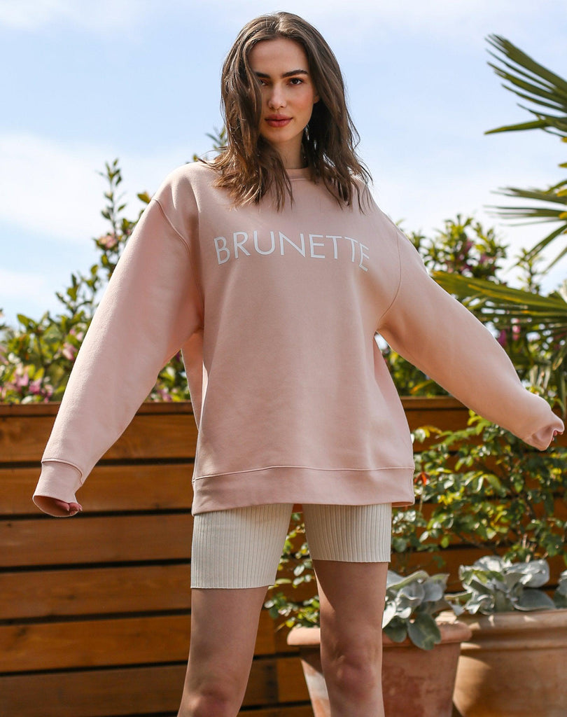 BRUNETTE The Label Crew Neck Sweater Summer Sky M. A. G. Unique