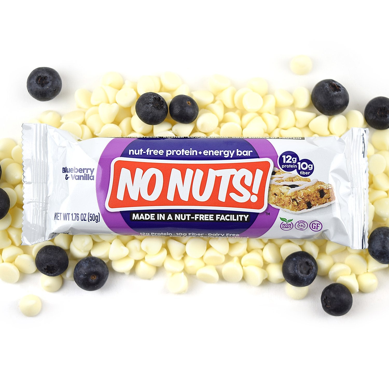 No Nuts Blueberry Vanilla protein bar