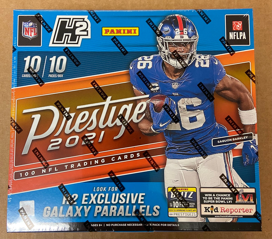 2021 Panini Football Prestige H2 Hybrid Factory Sealed Hobby Box Galax