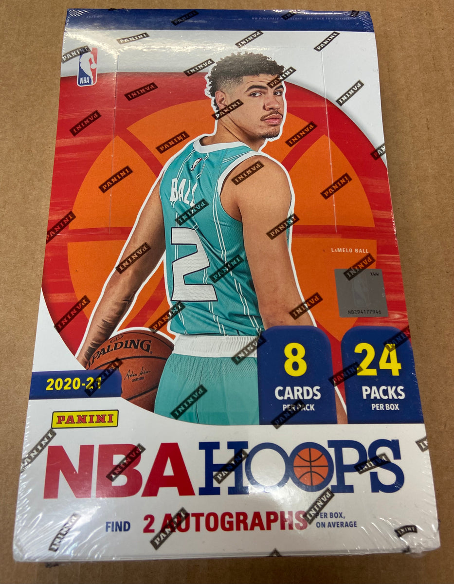 2020-21 Basketball Panini Hoops Hobby Box Factory Sealed 2 Autographs – DJ's Cards and Comics