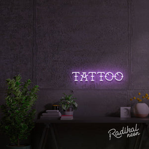 Tattoos Cursive Neon Sign for Tattoo Parlours  Neon Icons