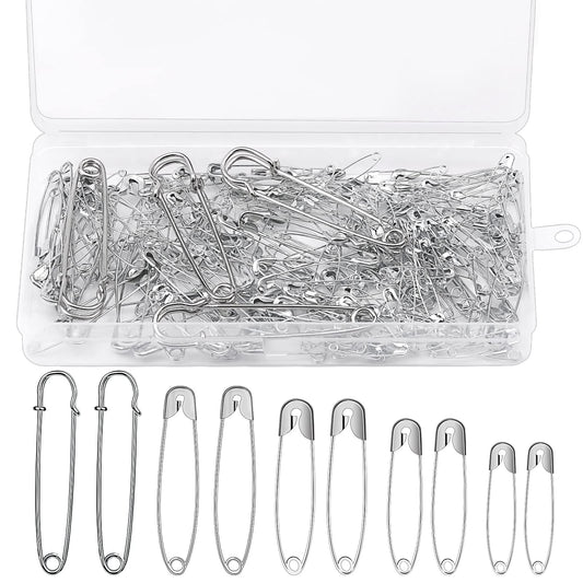 18Pcs Assorted (3.94, 2.95, 1.97) Heavy Duty Large Safety Pins – Mayboos