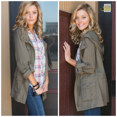 Olive Military Jacket