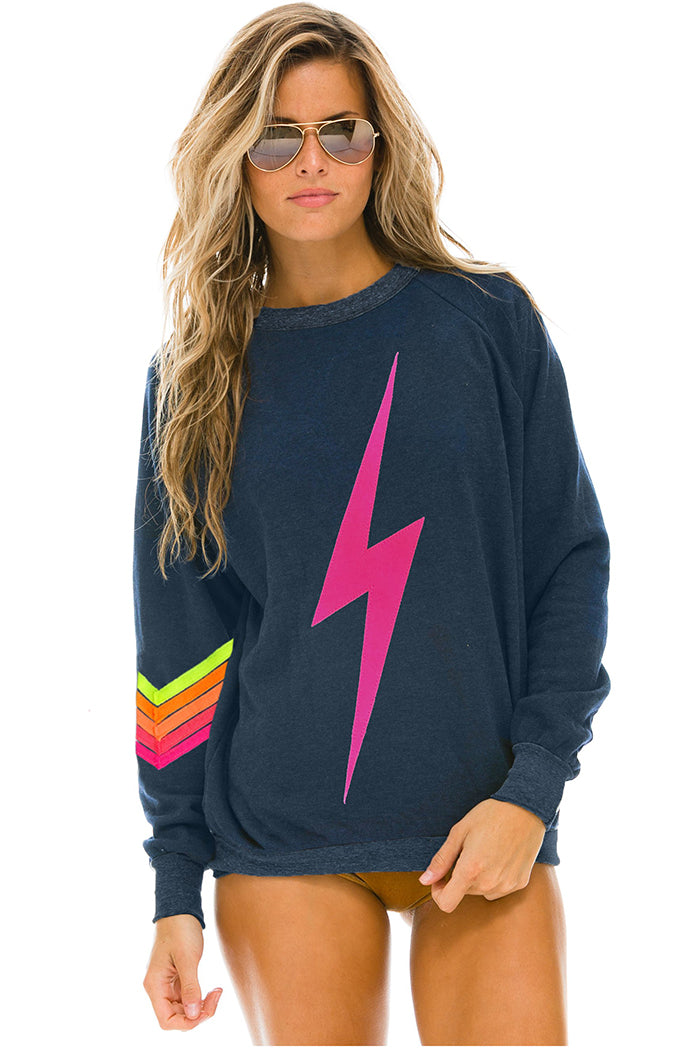 aviator nation bolt stitch chevron sweatshirt