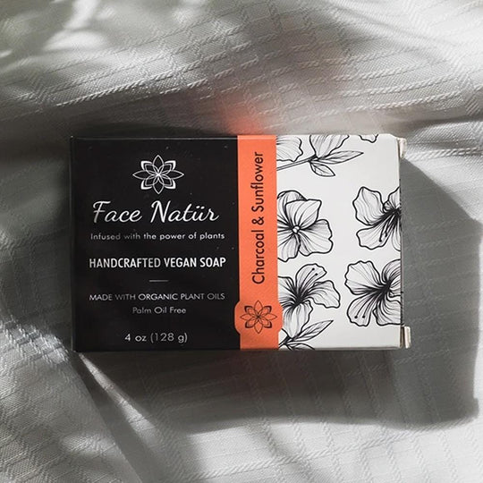 Charcoal & Sunflower Handcrafted Vegan Soap