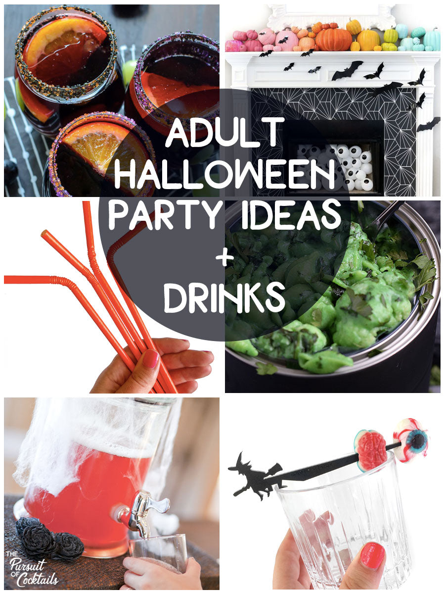 2022 Adult Halloween party ideas including spooky cocktails and party favors