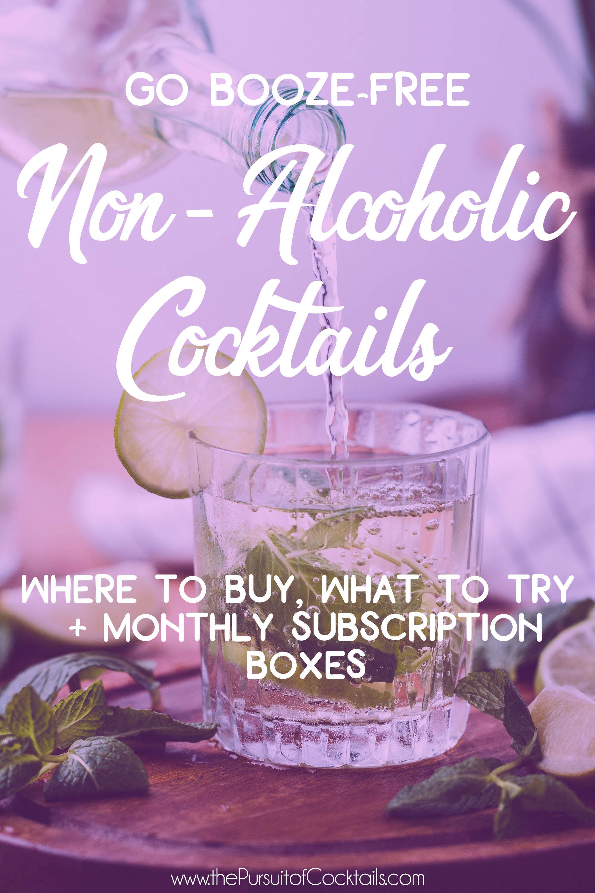 Non-alcoholic cocktail to buy plus alcohol-free cocktail subscriptions boxes