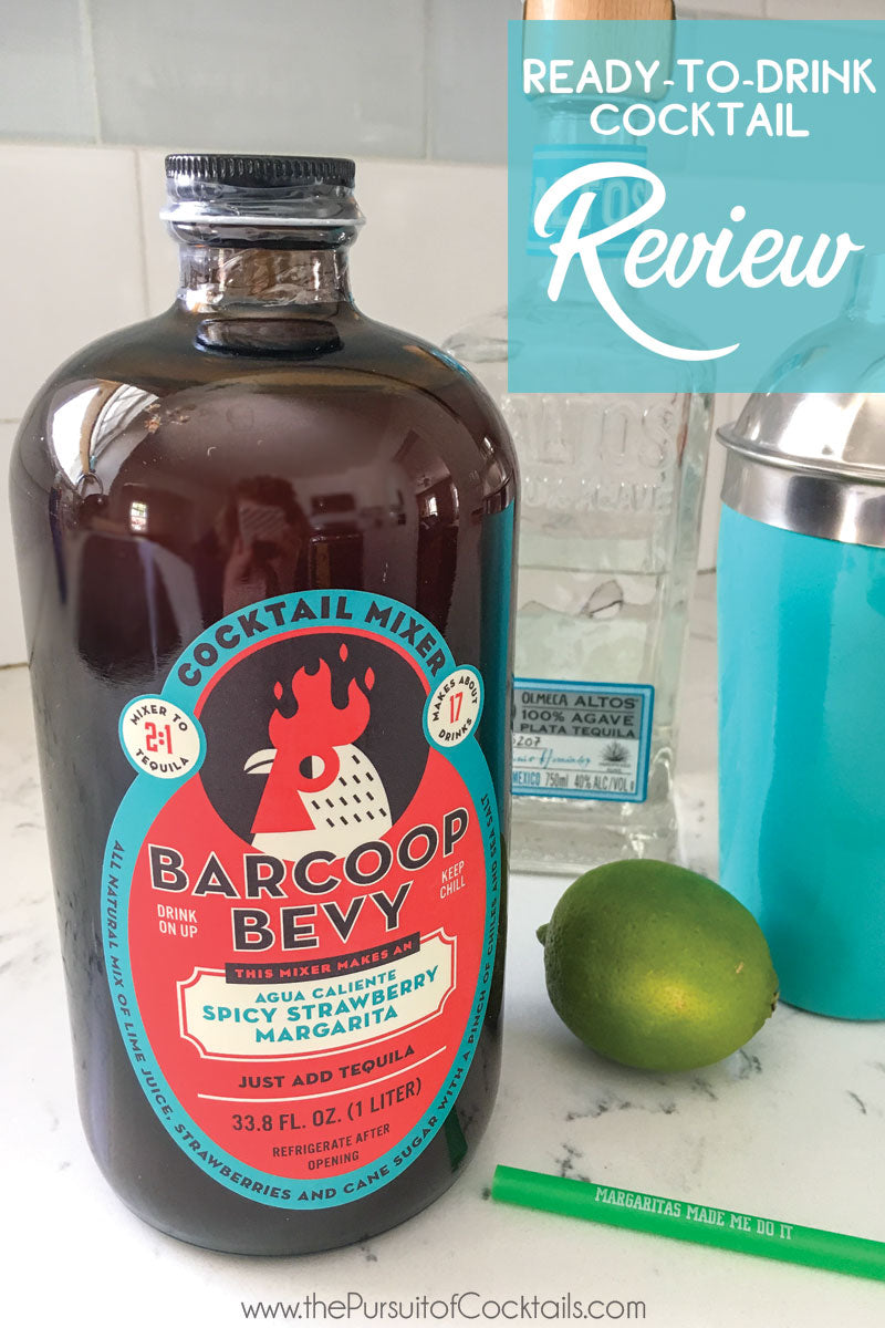 Cocktail mix review of Barcoop Bevy spicy strawberry margarita mix