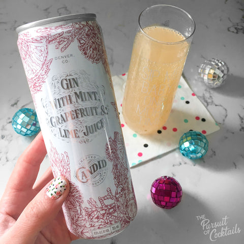 Candid Cocktails canned cocktail review of Gin with Mint, Grapefruit & Lime Juice