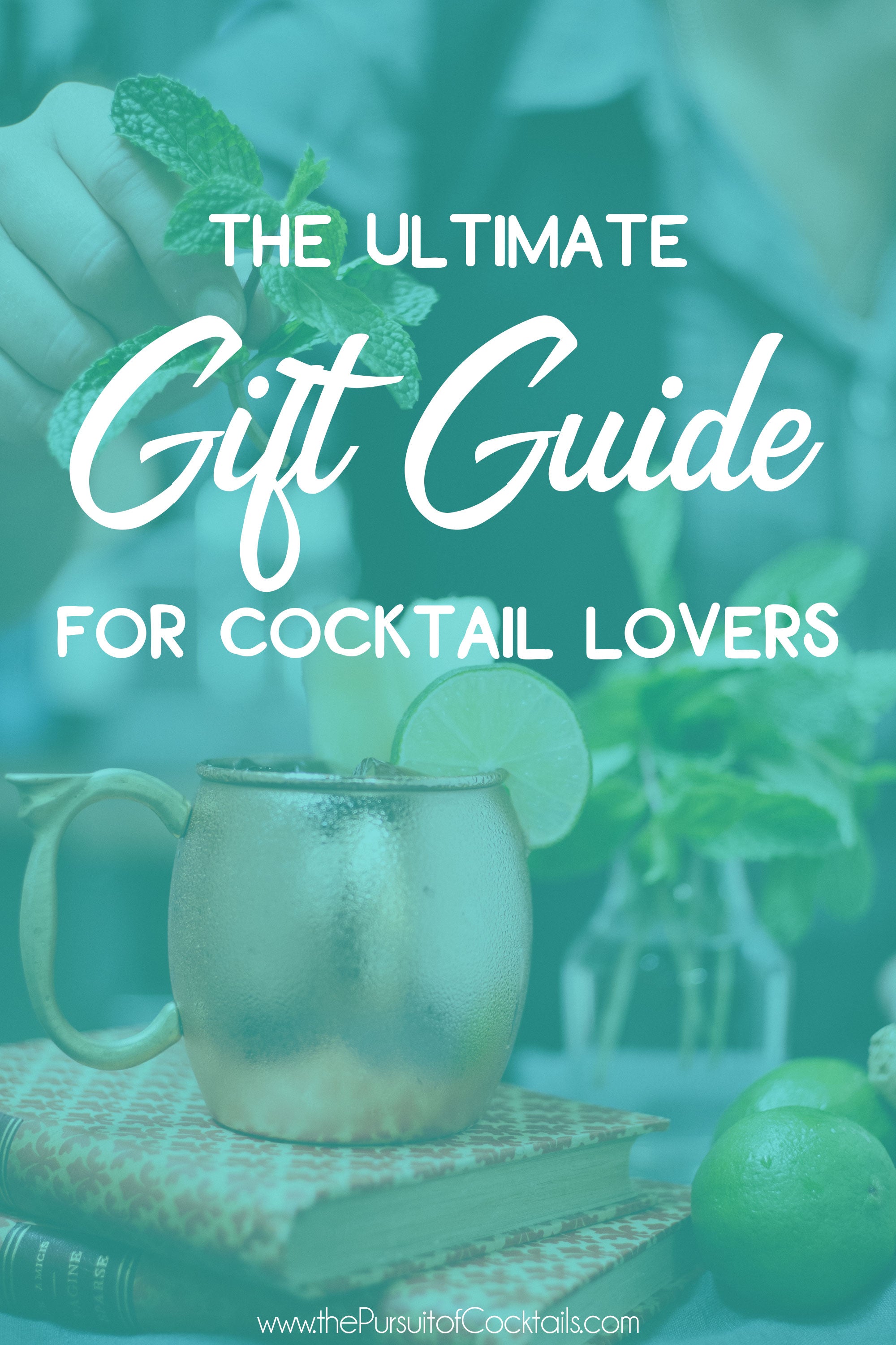 Gift guide for cocktail lovers, home bartenders and mixologists from The Pursuit of Cocktails