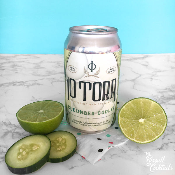 Canned cocktail review of 10 Torr Cucumber Cooler