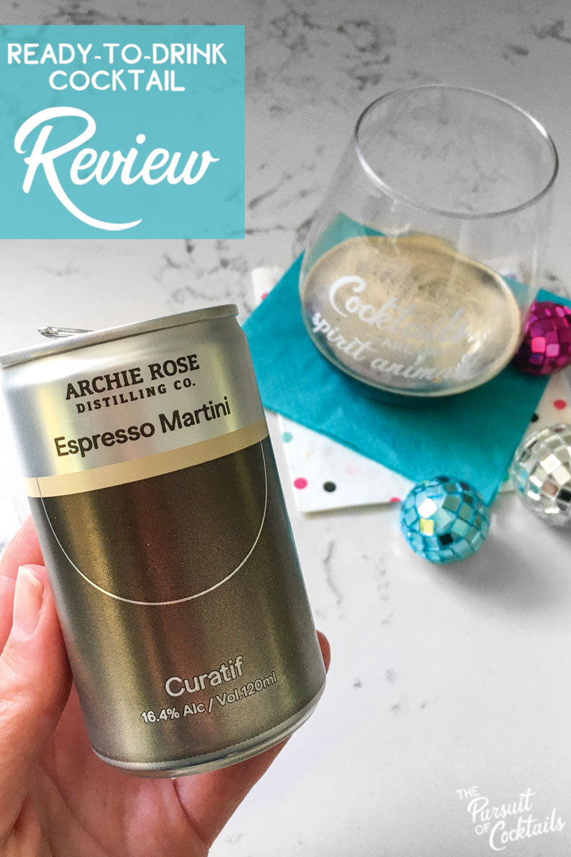 Curatif Espresso Martini canned cocktail review by The Pursuit of Cocktails