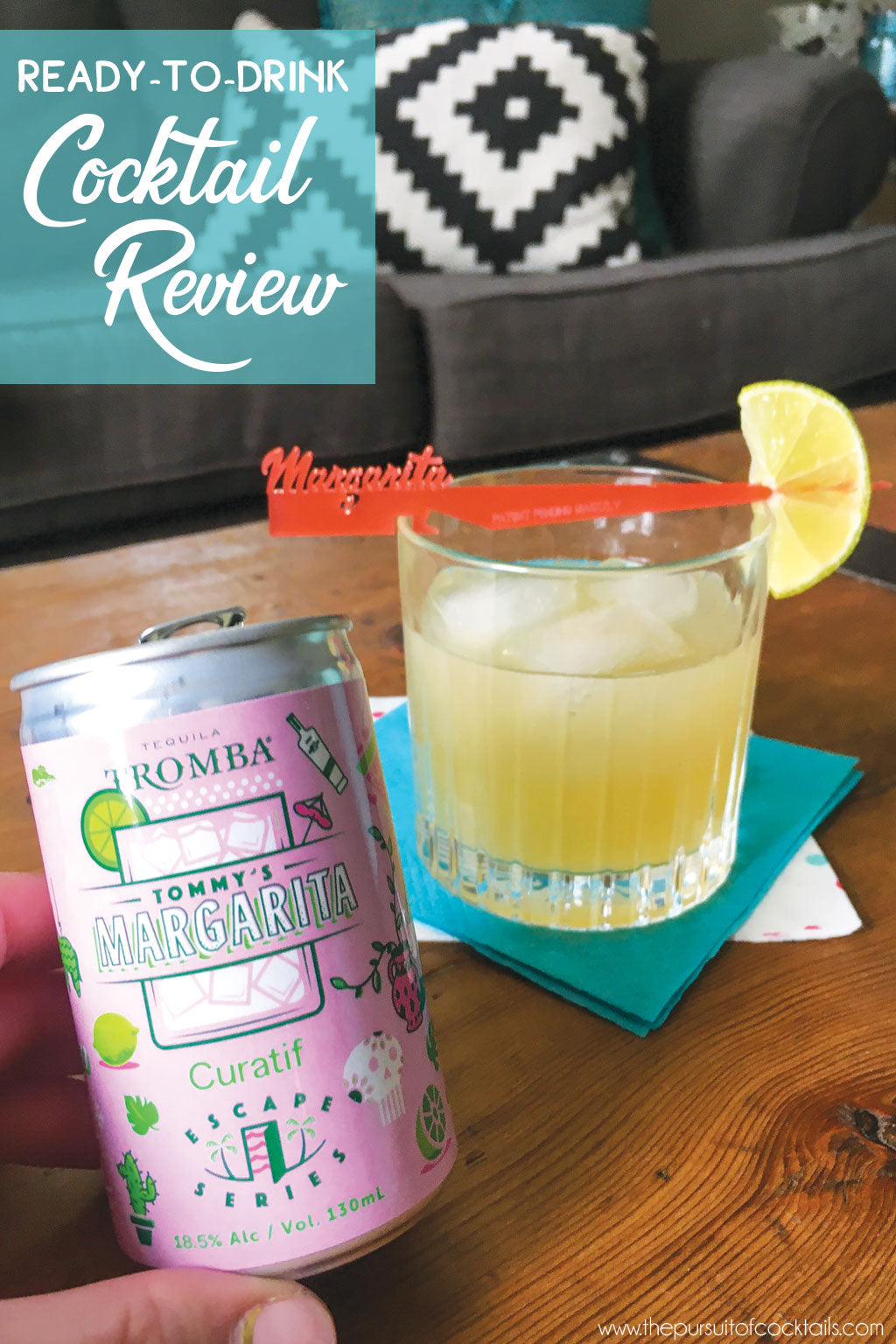 Curatif Tommy's Margarita canned cocktail review by The Pursuit of Cocktails