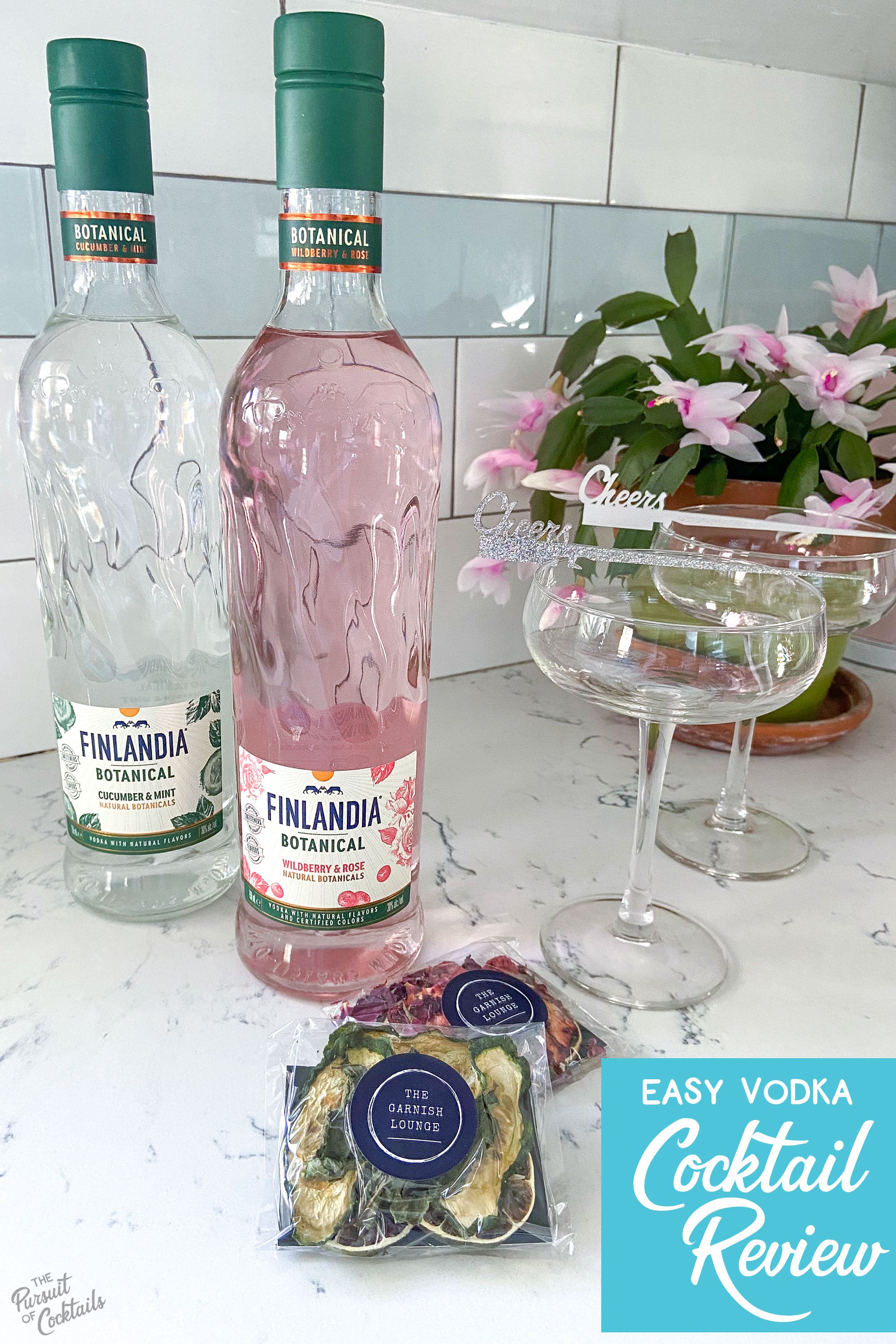 Finlandia Botanical flavored vodka reviewed by The Pursuit of Cocktails