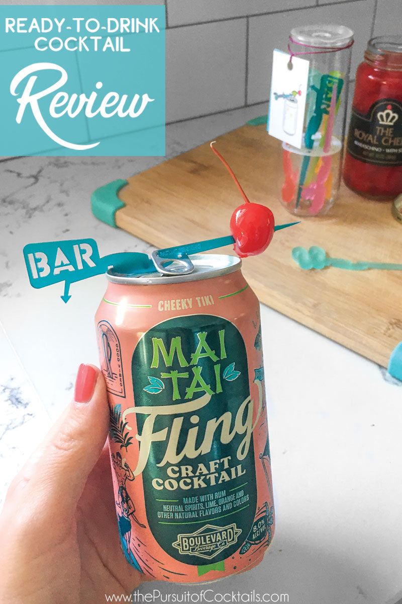 Fling canned cocktail Mai Tai reviewed by The Pursuit of Cocktails