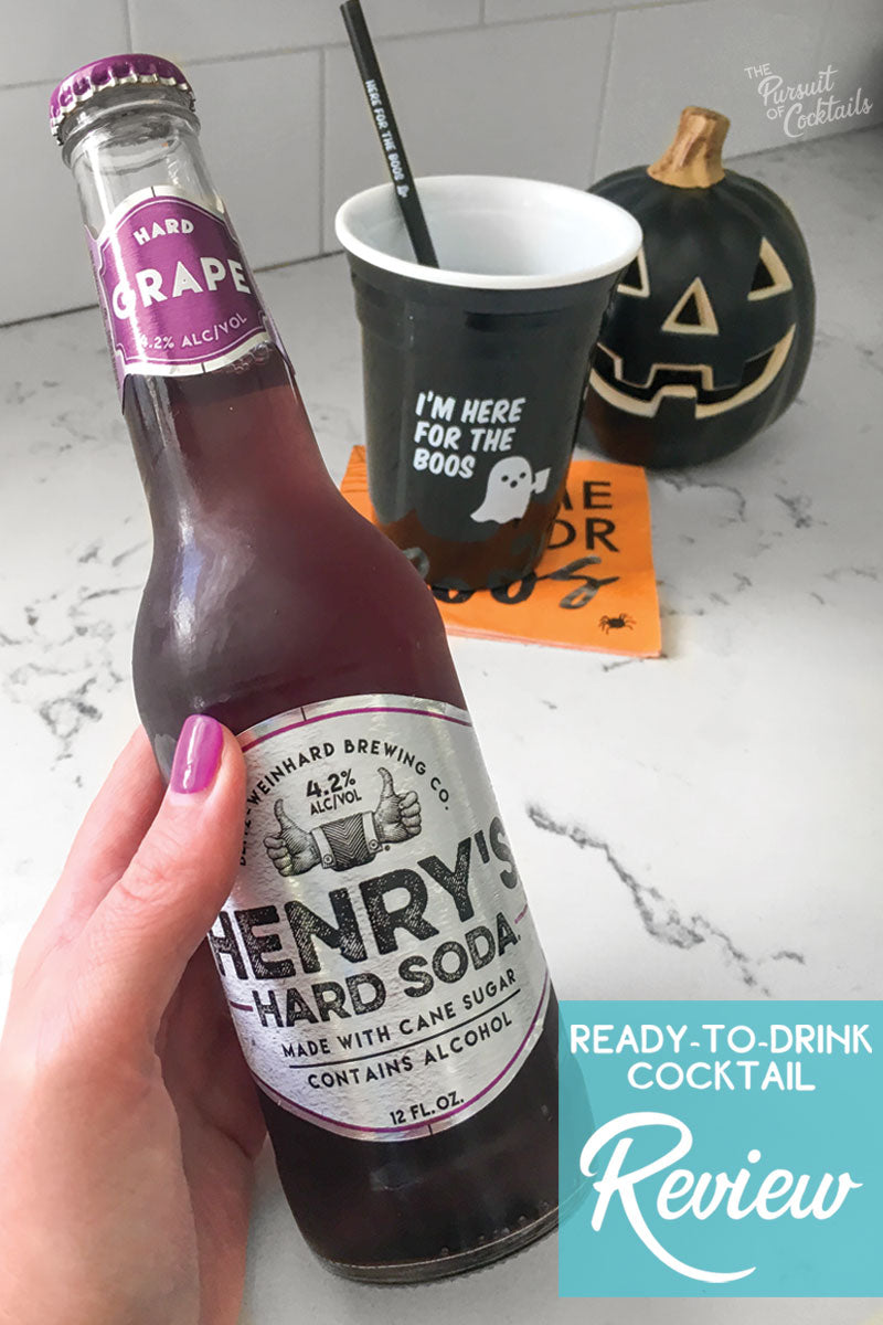 Henry's Hard Soda ready to drink cocktail review by The Pursuit of Cocktails
