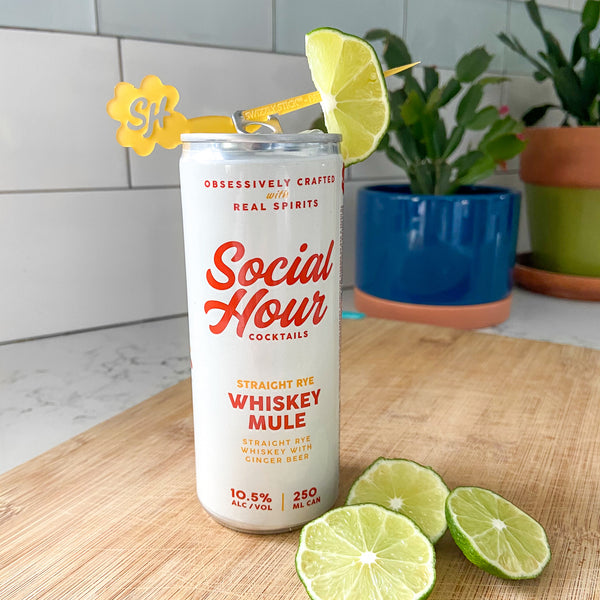 Social Hour Whiskey Mule ready to drink cocktail reviewed by The Pursuit of Cocktails