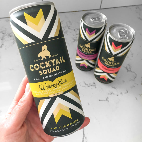 Canned cocktail Whiskey Sour from Cocktail Squad reviewed by The Pursuit of Cocktails