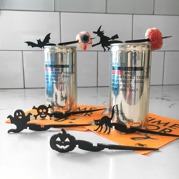 Halloween drink markers for canned drinks - The Swizzly