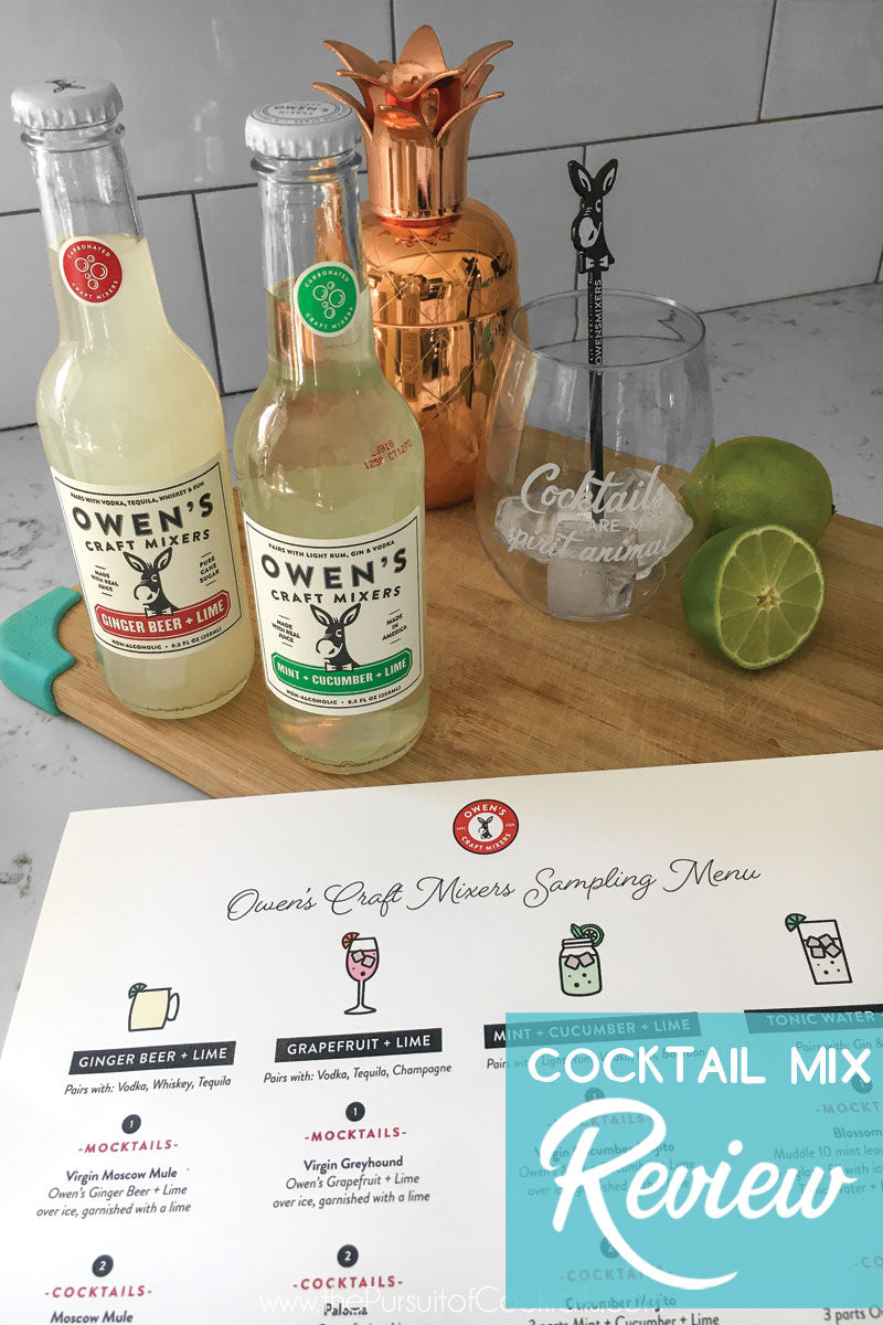 Owen's Craft Mixers review by The Pursuit of Cocktails