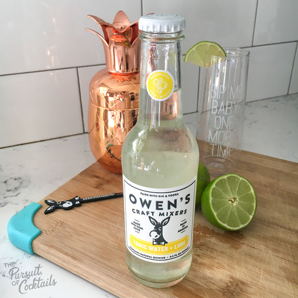 Owen's Craft Mixers Tonic Water + Lime reviewed by The Pursuit of Cocktails
