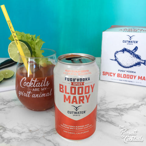 Cutwater canned cocktail bloody mary review close-up