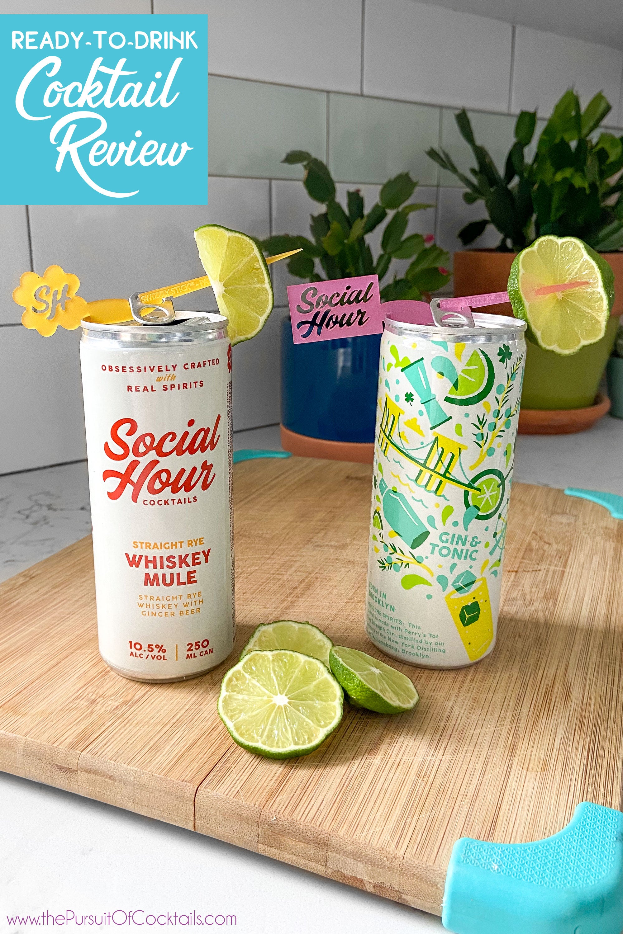 Social Hour canned cocktails reviewed by The Pursuit of Cocktails