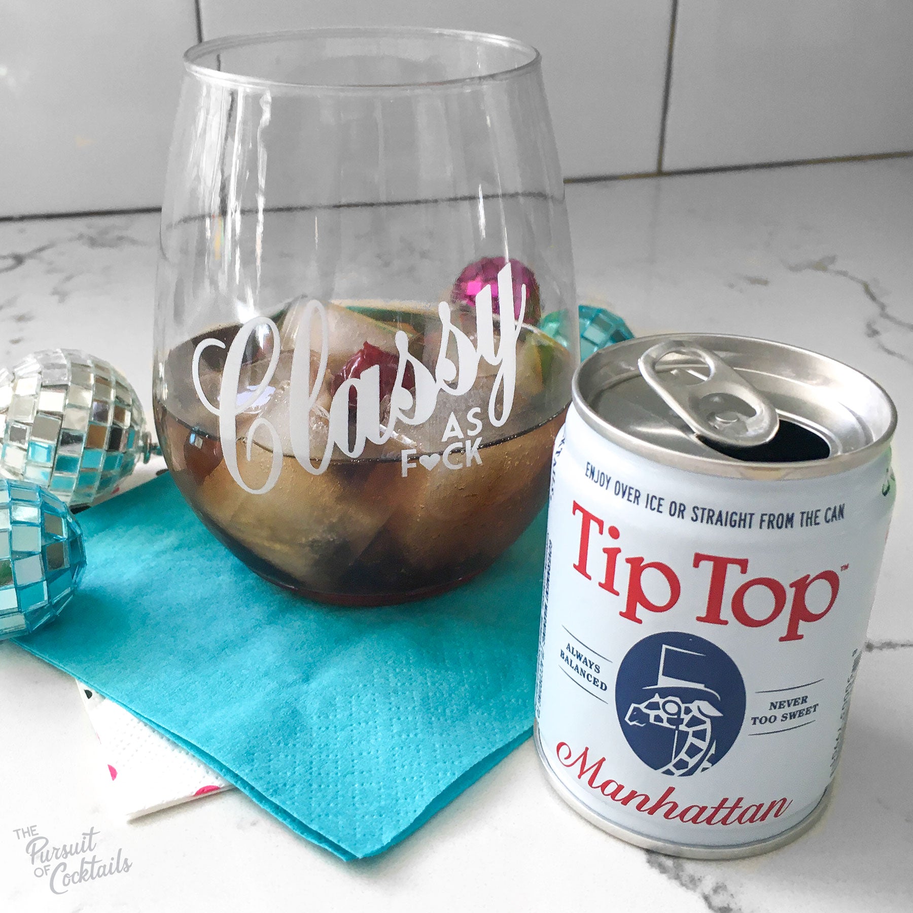 Canned cocktail review of Tip Top's Manhattan 