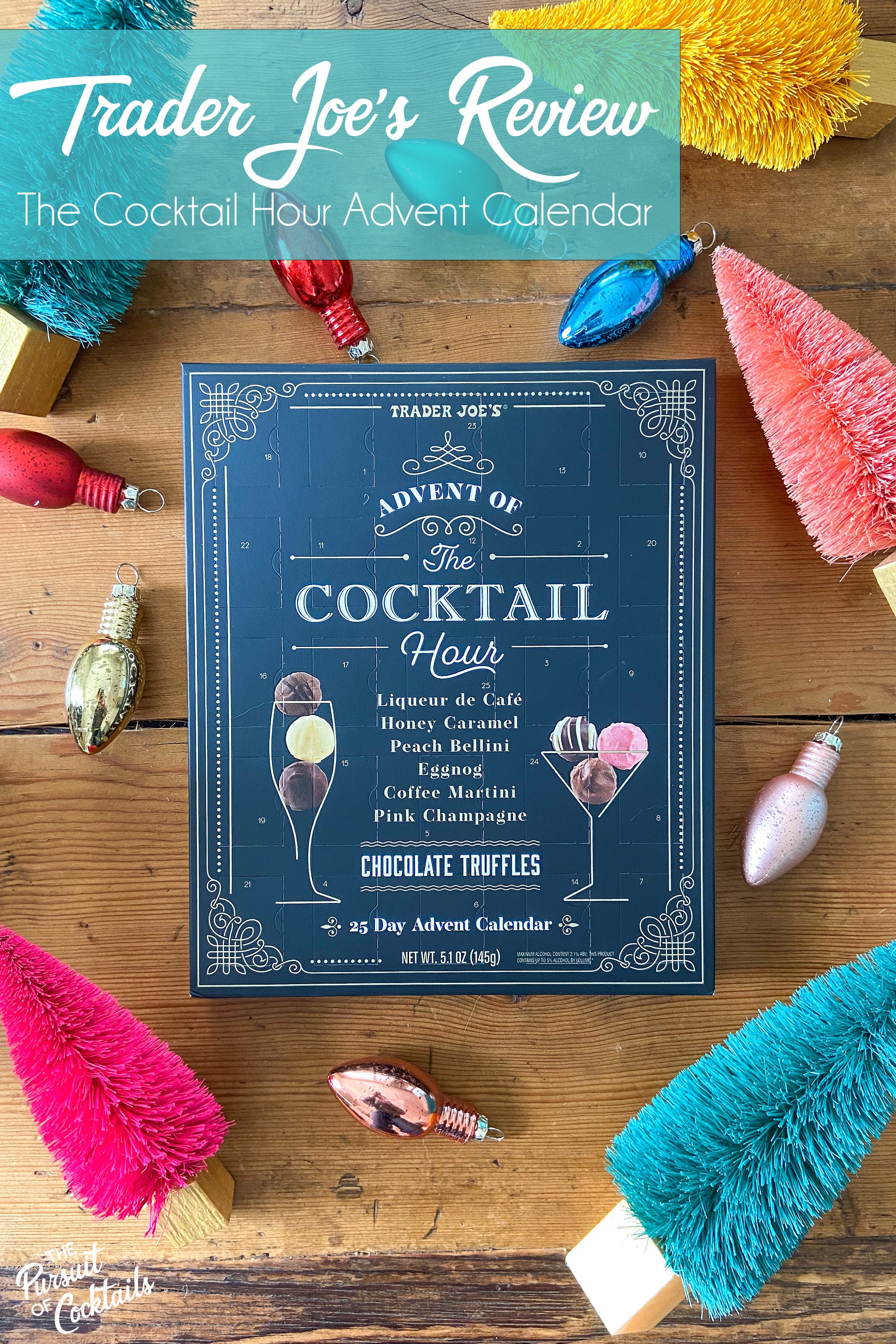 Trader Joe's Cocktail Hour Advent Calendar review by The Pursuit of Cocktails