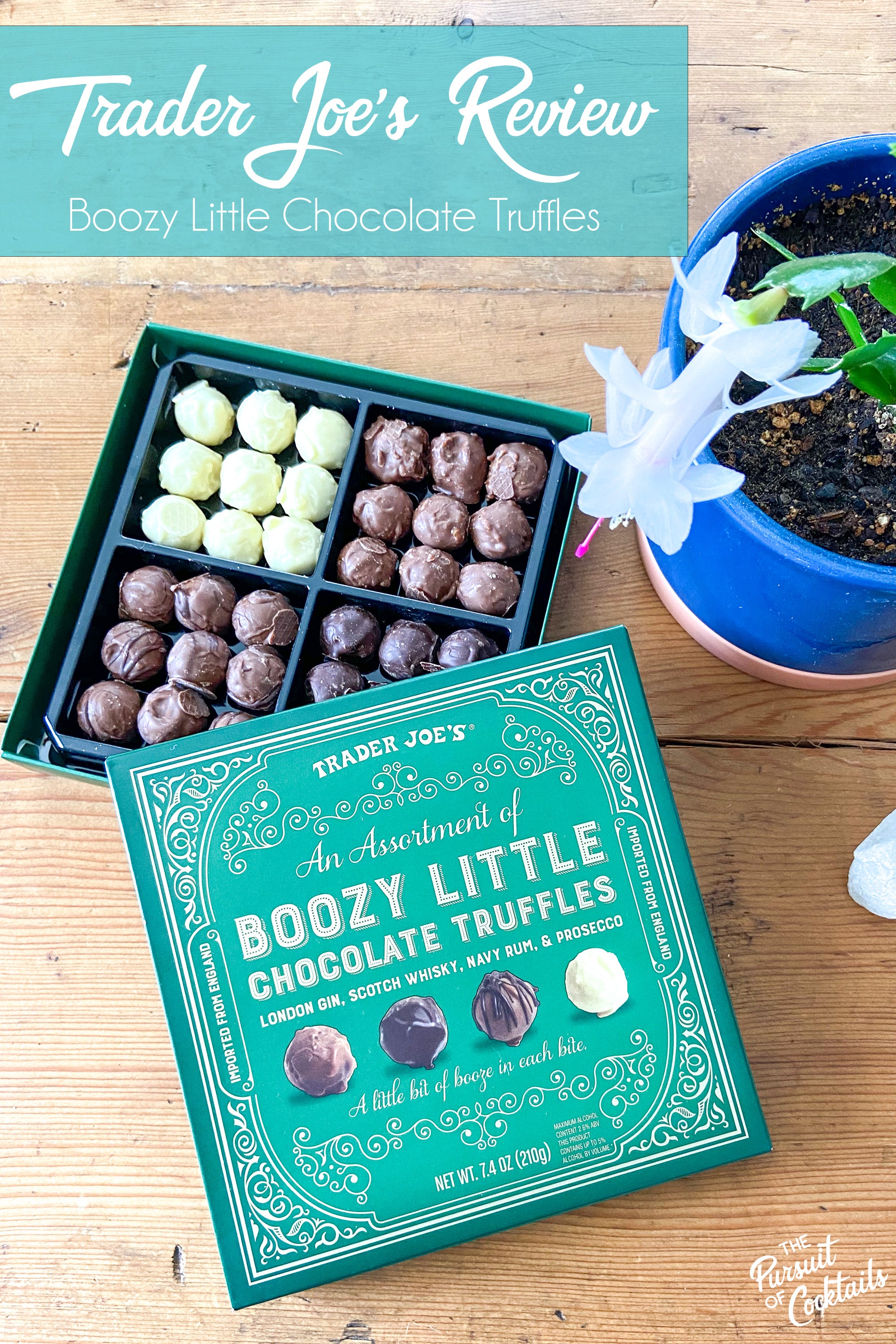 Trader Joe's Review of the Boozy Little Chocolate Truffles by The Pursuit of Cocktails