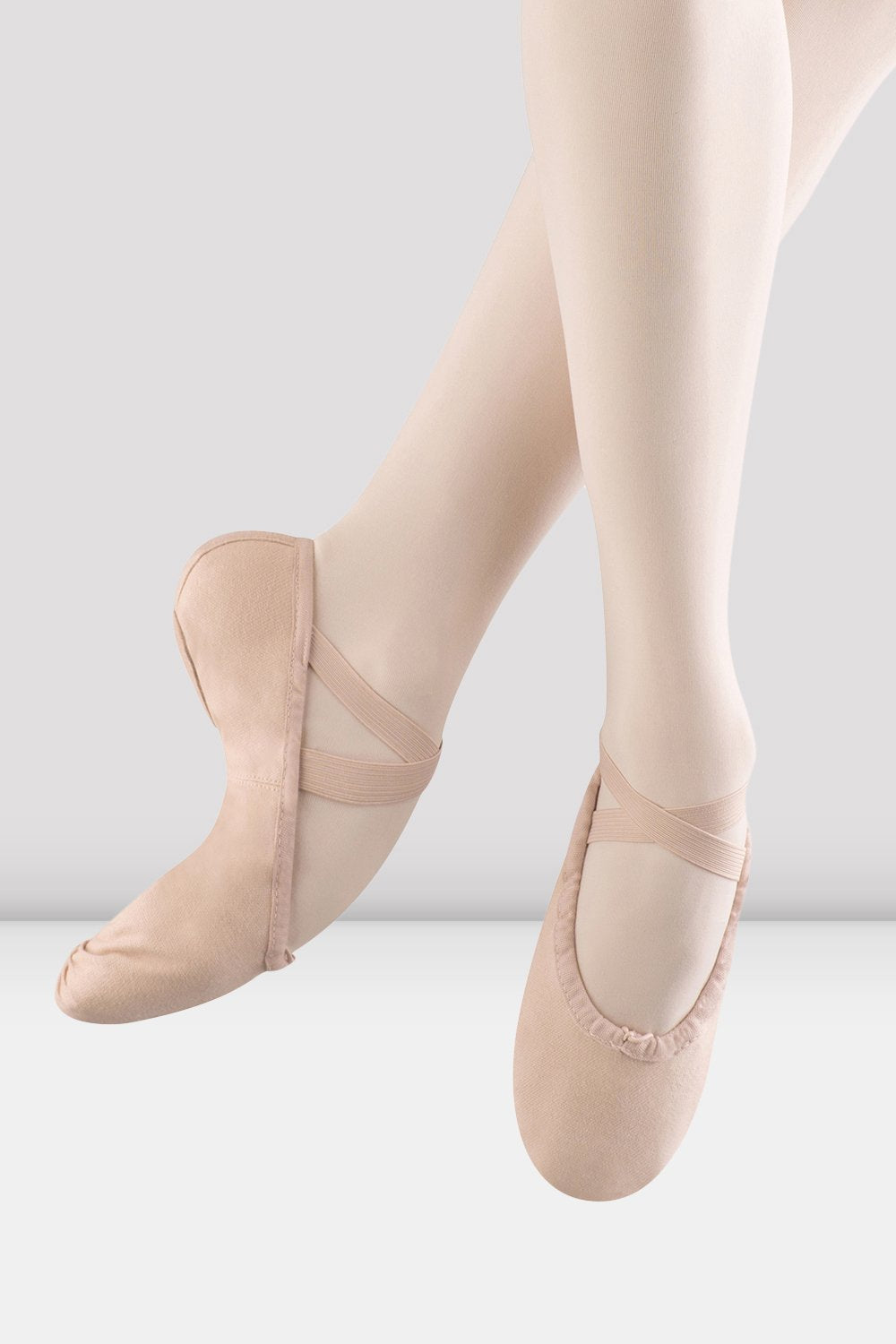 Zapatillas ballet de lona con bomba para mujer, rosa | BLOCH UE – BLOCH Dance EU