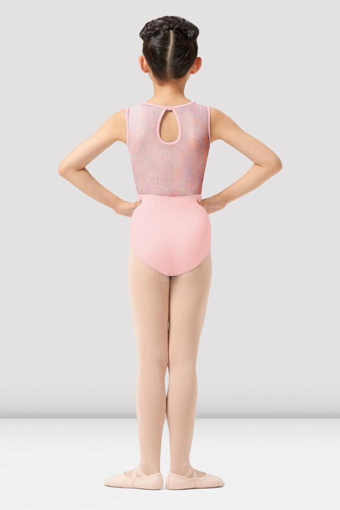 Bloch maillot ballet niña tirantes y espalda con tiras cruzados