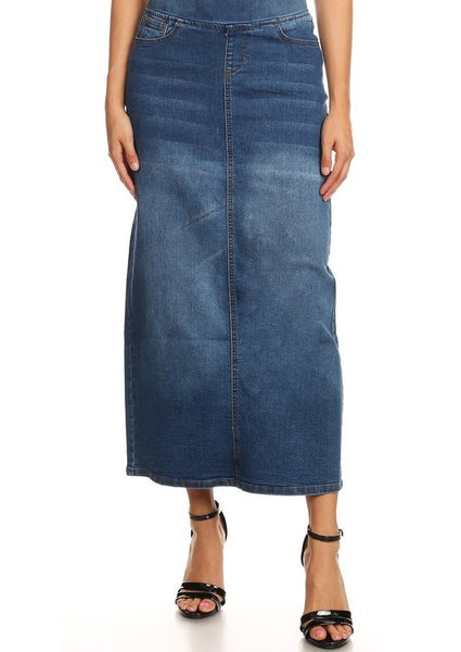 Indigo Denim Skirt - 87241