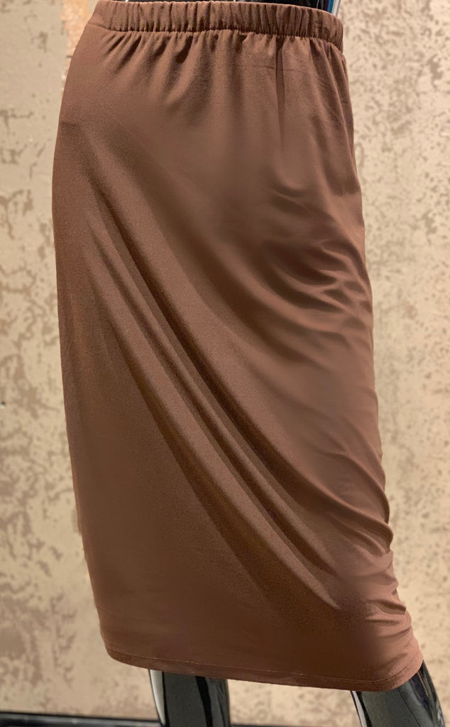 brown pencil skirt