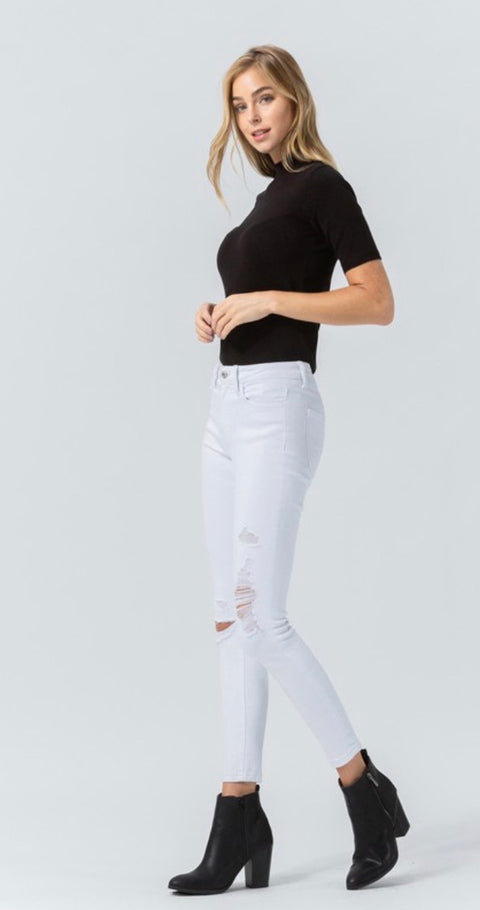 flying monkey white skinny jeans