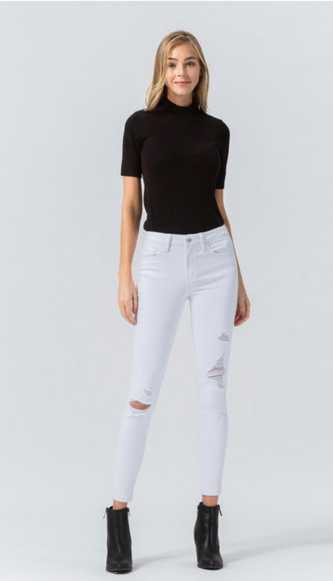 flying monkey white skinny jeans