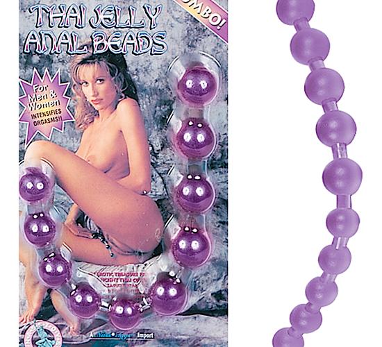 Thai Jelly Anal Beads-purple
