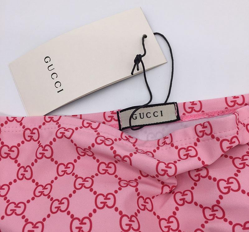 gucci pink bathing suit