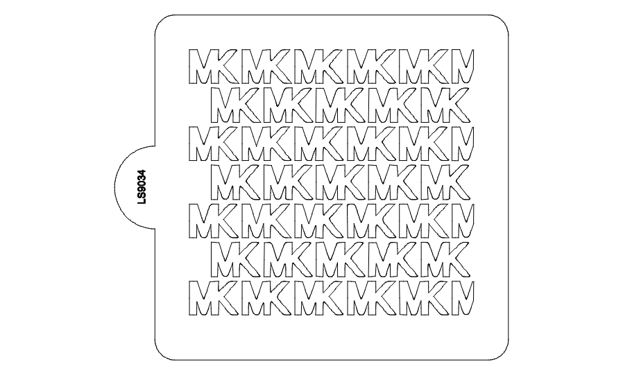 Michael Kors Repetitive Stencil – Over The Top Cake Supplies - The Woodlands