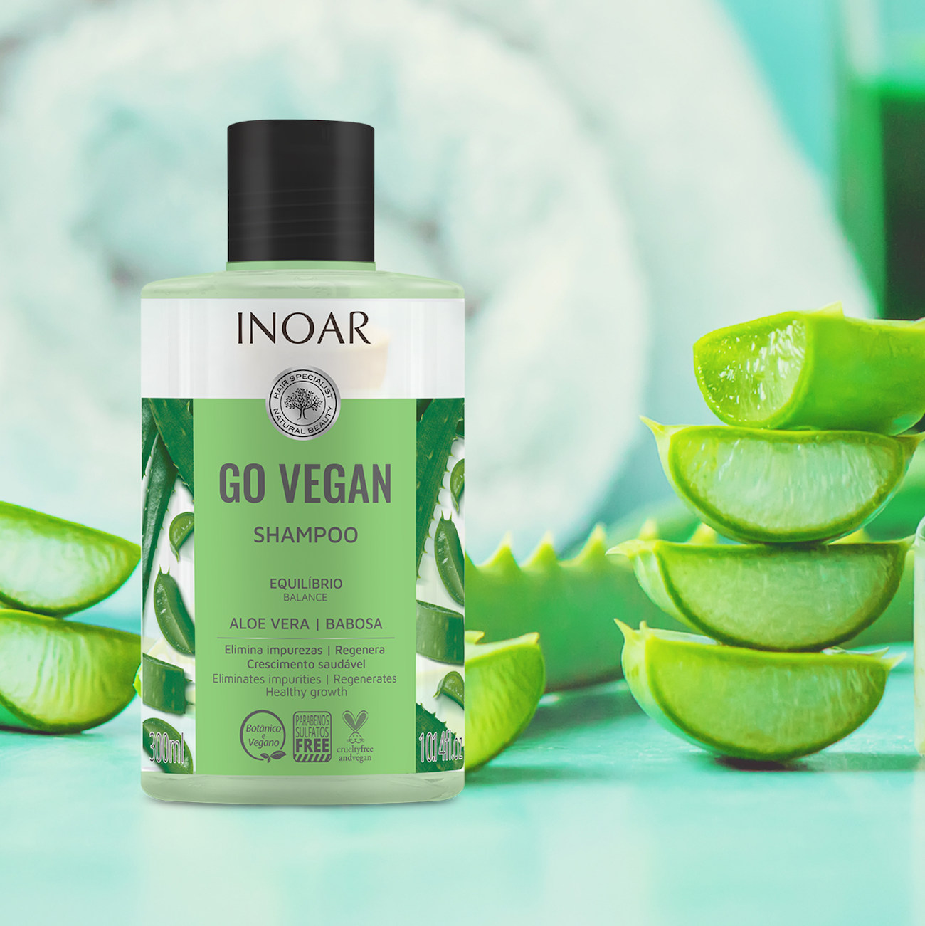 Go Vegan Aloe Vera Shampoo Best aloe vera vegan shampoo INOAR