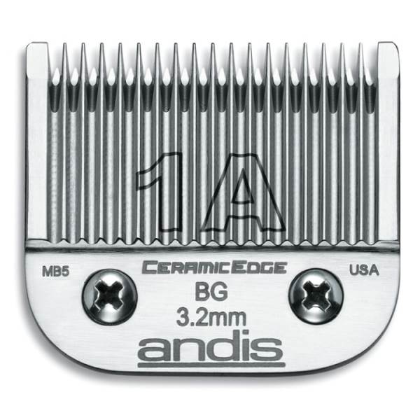 andis ceramic blade size chart