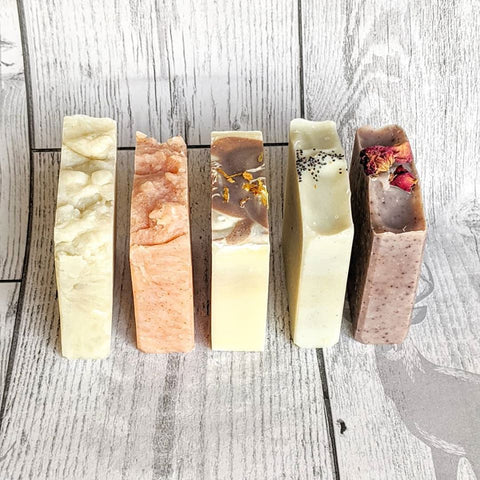 naturally coloured soaps