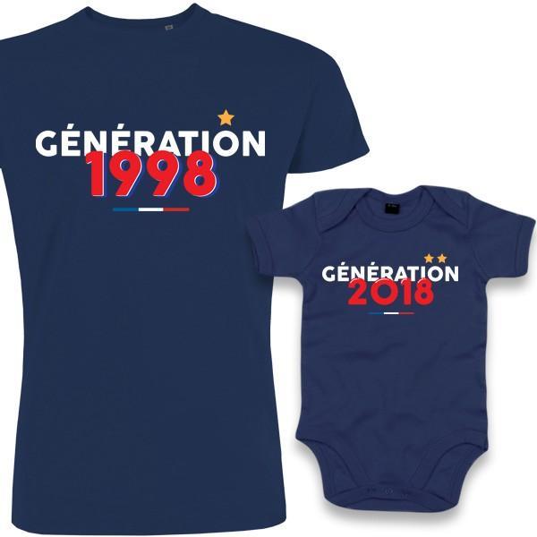 Maillot France Original Generation Deux Etoiles Petitdemon