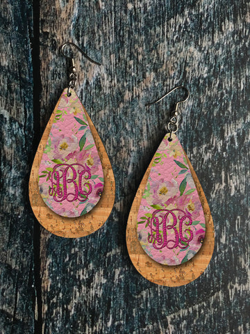 Colorful Mexican Floral Sublimation Earrings Print and Cut Design