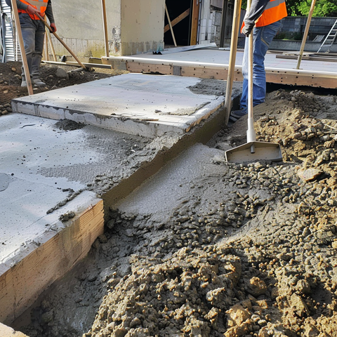 How to build a concrete pad for a shed base