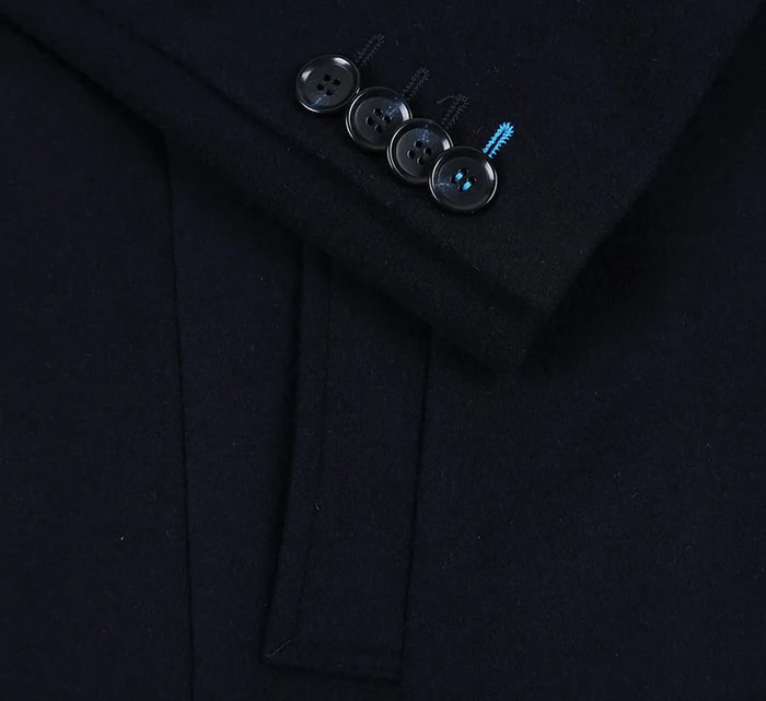 English Laundry Navy Fall/Winter Essential Slim Fit Overcoat Wool Blend