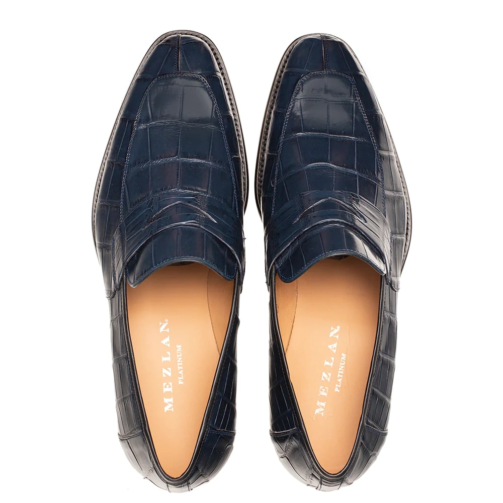 Mezlan Shoes Loafer - Mezlan Alligator Shoes - Mezlan Alligator Dress Shoes  On Sale