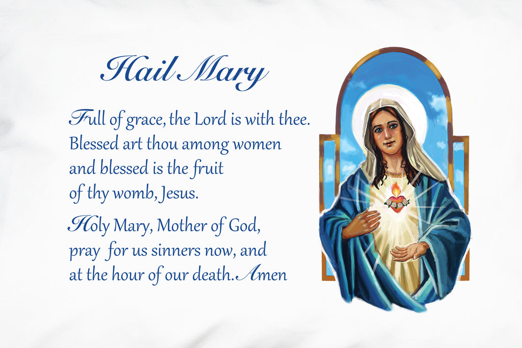 hail mary in latin pictures